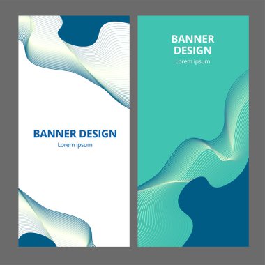 Soyut Modern afiş arka plan tasarım vektör şablonu