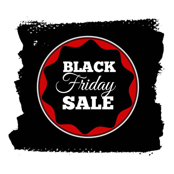 Black friday sale banner. Insignia or logotype of Black Friday.