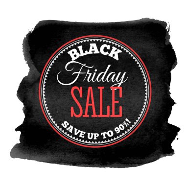 Siyah Cuma satışı büyük başlığı. Insignia veya logo siyah Cuma.