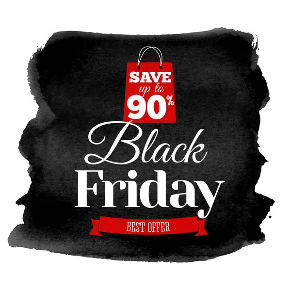 Zwarte vrijdag verkoop banner. Insignes of logo van Black Friday. — Stockvector