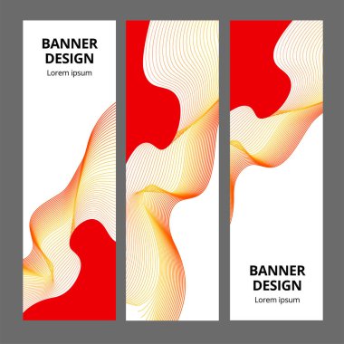 Soyut Modern afiş arka plan tasarım vektör şablonu