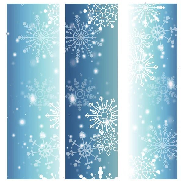 Flocos de neve no vetor de fundo azul para eventos de inverno . — Vetor de Stock