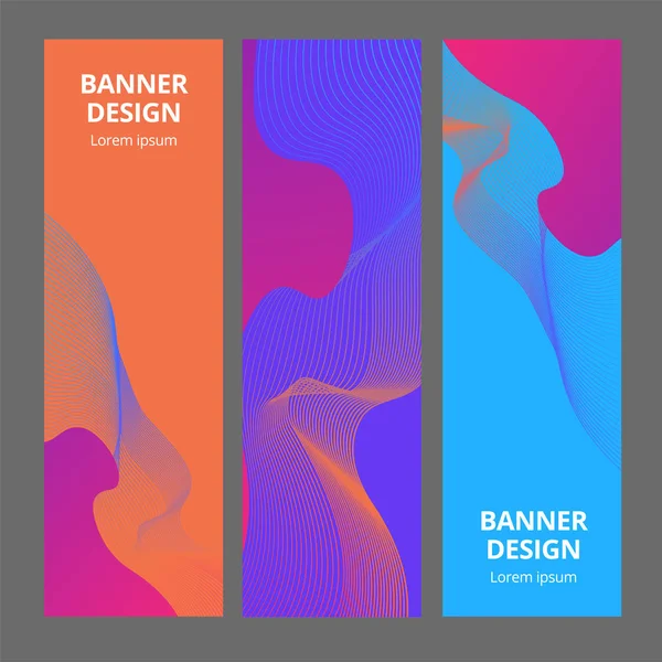 Banner de diseño de fondo. Plantilla abstracta moderna de color — Vector de stock
