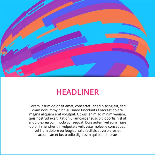 Banner achtergrond ontwerp. Gekleurde moderne abstracte template — Stockvector