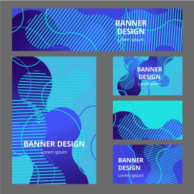 Kurumsal kimlik marka şablonu. Vektör ileti örneği tasarım ekibi topluluk sosyal mavi arka plan ile. İş belgeleri