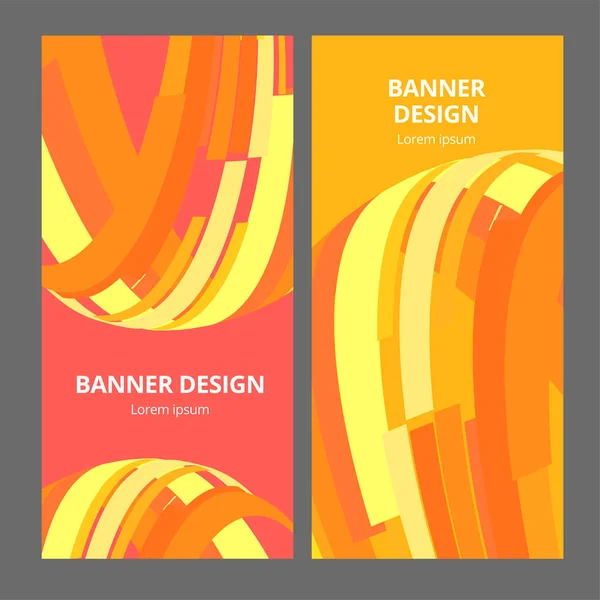 Banner Hintergrunddesign. Farbige moderne abstrakte Vorlage — Stockvektor