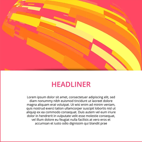 Banner Hintergrunddesign. Farbige moderne abstrakte Vorlage — Stockvektor