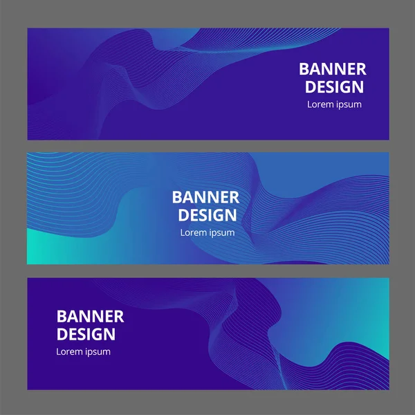 Banner background design. Colored modern abstract template — Stock Vector