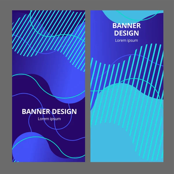Banner Hintergrunddesign. Farbige moderne abstrakte Vorlage — Stockvektor