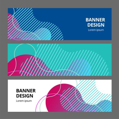 Renkli geometrik arka plan. Akışkan şekiller bileşimi. Soyut afiş şablonu. Eps10 vektörü.