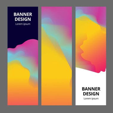 Renkli geometrik arka plan. Akışkan şekiller bileşimi. Soyut afiş şablonu. Eps10 vektörü.