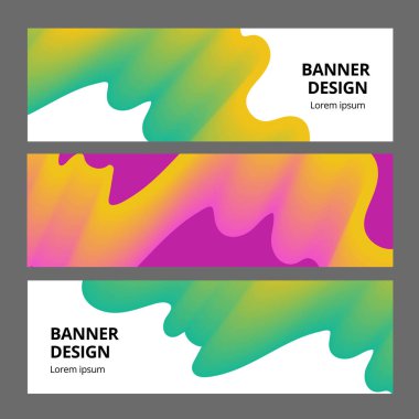 Renkli geometrik arka plan. Akışkan şekiller bileşimi. Soyut afiş şablonu. Eps10 vektörü.