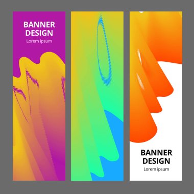 Renkli geometrik arka plan. Akışkan şekiller bileşimi. Soyut afiş şablonu. Eps10 vektörü.