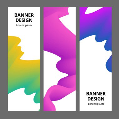 Renkli geometrik arka plan. Akışkan şekiller bileşimi. Soyut afiş şablonu. Eps10 vektörü.