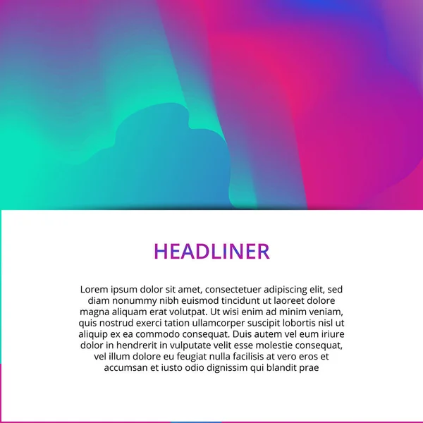 Banner achtergrond ontwerp. Gekleurde moderne abstracte template — Stockvector