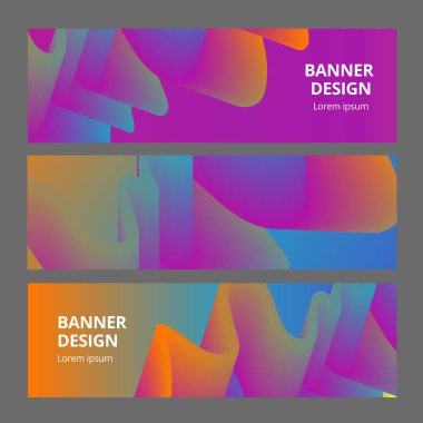 Renkli geometrik arka plan. Akışkan şekiller bileşimi. Soyut afiş şablonu. Eps10 vektörü.