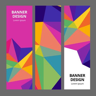 Soyut Modern afiş arka plan tasarım vektör şablonu