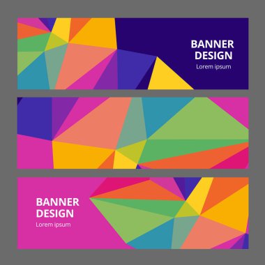 Soyut Modern afiş arka plan tasarım vektör şablonu