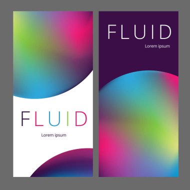 Renkli geometrik arka plan. Akışkan şekiller bileşimi. Soyut afiş şablonu. Eps10 vektörü.