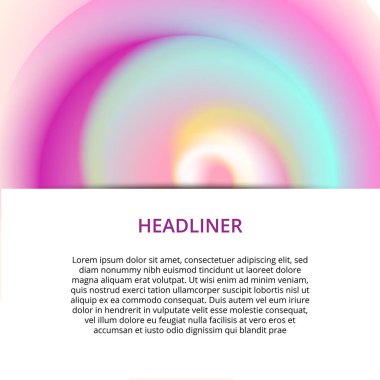 Modern soyut afiş. Serin degrade şekiller kompozisyon. Fütüristik tasarım.