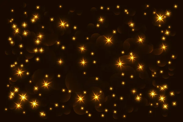 parlak yıldız ve bokeh parlak arka plan