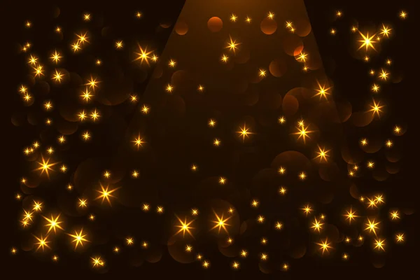 parlak yıldız ve bokeh parlak arka plan