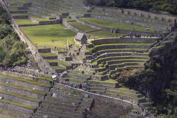 Drie Deuren Groep Heilige Main Square Machu Picchu Oude Incarijk — Stockfoto
