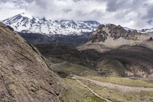 Valles Los Andes Dentro Del Centro Chile Cajón Del Maipo — Foto de Stock