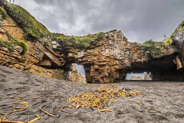 Cueva Liles 놀라운 태평양 Cobquecura 칠레에서 환상의 세계에서 신비와 마법의 — 스톡 사진