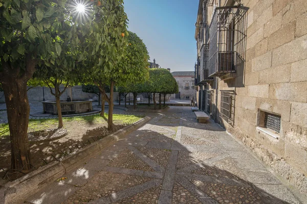 Plasencia eski anıtsal şehir, Gotik ve Roma mimarisinin iyi temsil ile tarihi ve şaşırtıcı İspanyol şehir sokaklarında. 