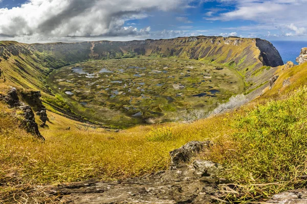 Costa Isla Pascua Viendo Una Costa Maravillosa Rapa Nui Chile — Foto de Stock