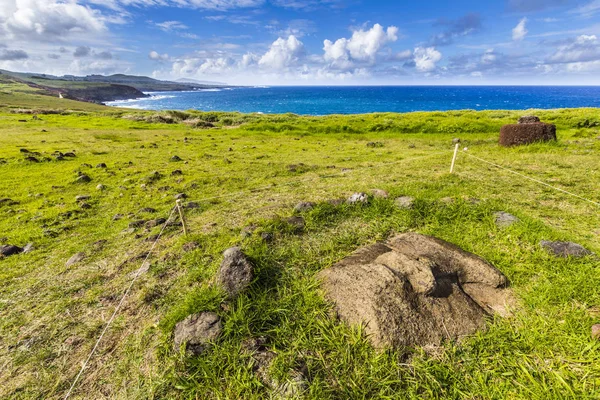 Costa Isla Pascua Viendo Una Costa Maravillosa Rapa Nui Chile — Foto de Stock