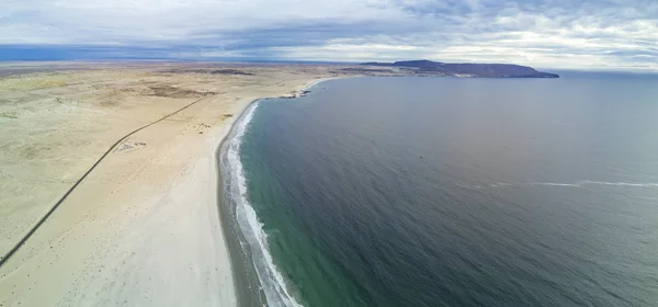 Las Tortolas Vista Sulla Spiaggia Atacama Desert Luci Del Tramonto — Foto Stock