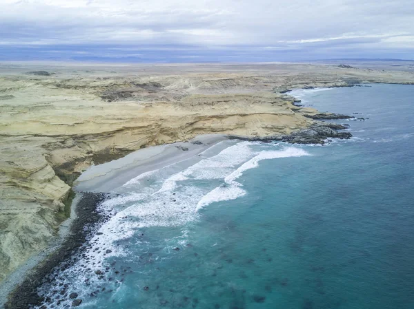 Vistas Playa Las Tortolas Desierto Atacama Las Luces Del Rayo — Foto de Stock