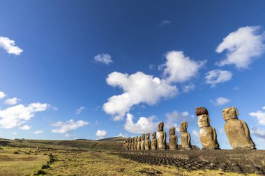 Ahu Akivi, Paskalya Adası 'nda Pasifik Okyanusu' na bakan tek Ahu platformu. Adanın merkezinde 7 moais hala ayakta duruyor. Ahu Akivi Moais büyüsünü ortaya çıkardı.