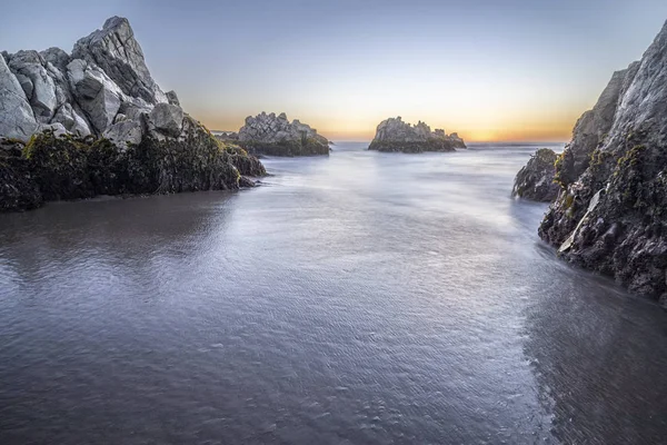 Een Verbazingwekkende Natuurlijke Structuurpatroon Van Het Water Afkomstig Van Getijden — Stockfoto