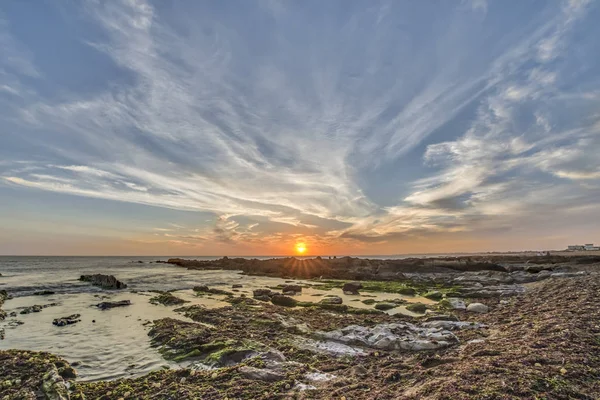 Picturesque View Sea Coast Cabo Polonio Sunrise Uruguay — стоковое фото