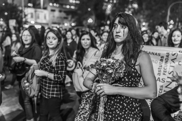 Santiago Chile Marzo 2019 Día Internacional Mujer Marzo —  Fotos de Stock