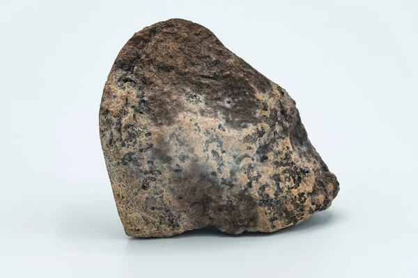 Chondrite Meteorite Aislado Una Pieza Roca Formada Espacio Exterior Las — Foto de Stock