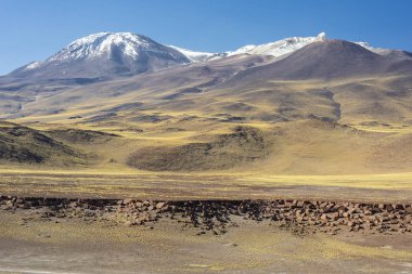 Güney Amerika 'daki Atacama Çölü panoramik görünümü   