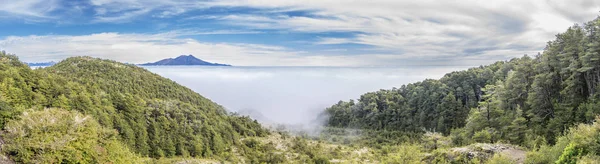 Incredibile Vista Panoramica Sulla Cima Del Vulcano Osorno Cono Vulcanico — Foto Stock