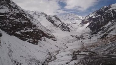 Andes Valleys havadan görünümü 