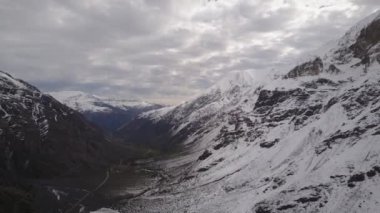 Andes Valleys havadan görünümü 