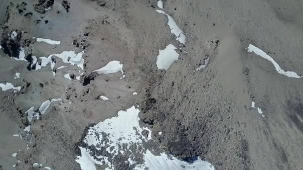 Vista Aérea Aérea Sobre Cordilheira Dos Andes Cimeiras Texturas Solo — Vídeo de Stock