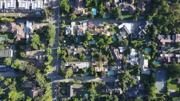 Increíbles Vistas Imágenes Aéreas Las Calles Ciudad Santiago Chile Vecindarios — Vídeos de Stock