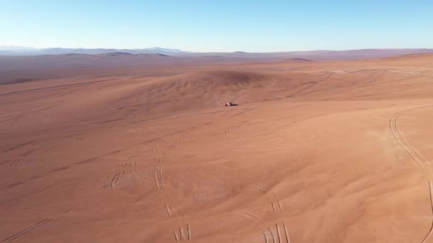Exploring Atacama Desert Vast Dry Extensions Driest Area Amazing Desert — Stock Video