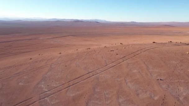 Luchtfoto Van Atacama Desert — Stockvideo