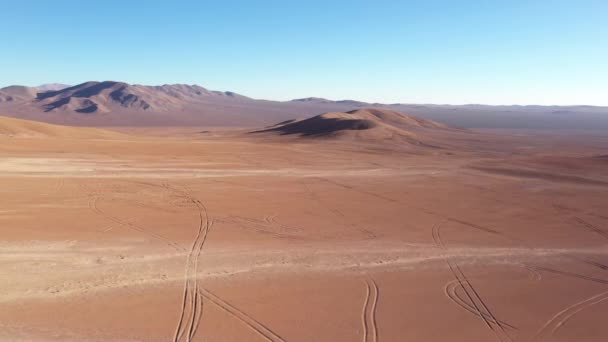 Vista Aérea Deserto Atacama — Vídeo de Stock
