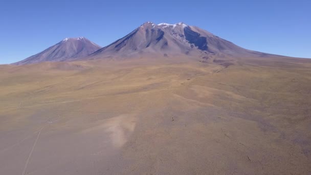 Luftaufnahmen Die Vulkane San Pedro Und San Pablo Auf Dem — Stockvideo