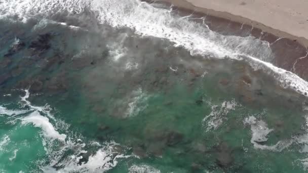 拉斯布里萨海滩鸟瞰图 — 图库视频影像